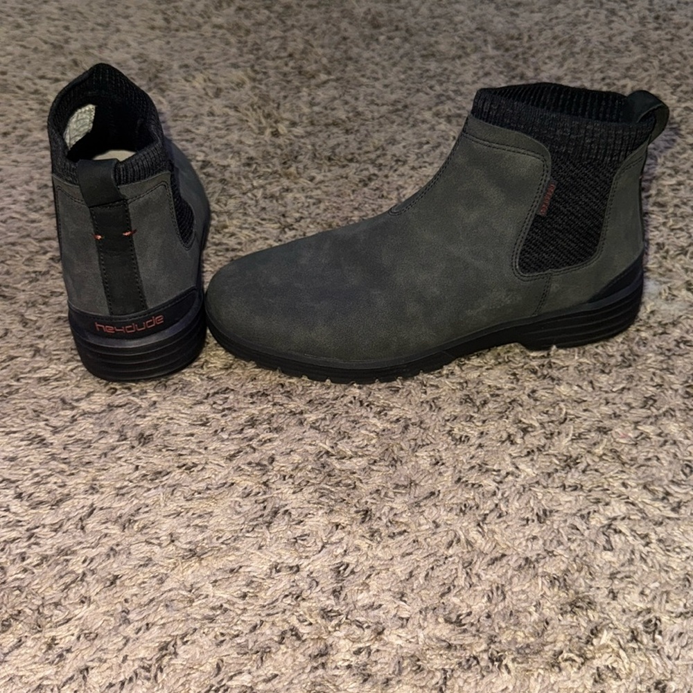 Men’s Hey Dude Scott Suede Shadow Pull On Chelsea Boots
